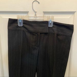Wide Leg Pinstripe Cabinet Dress Pants, Size 12